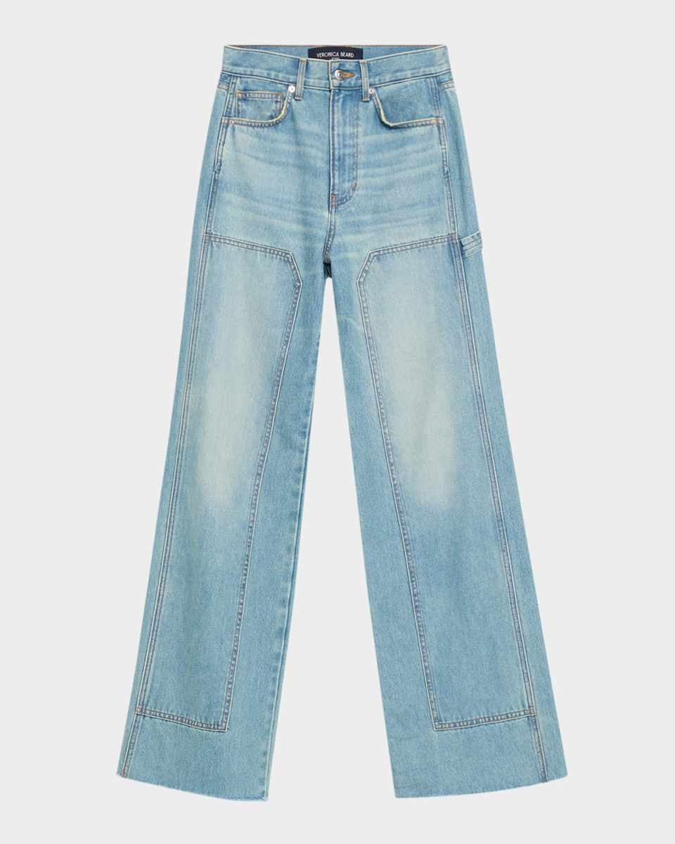 Taylor Wide-Leg Jeans with Chaps